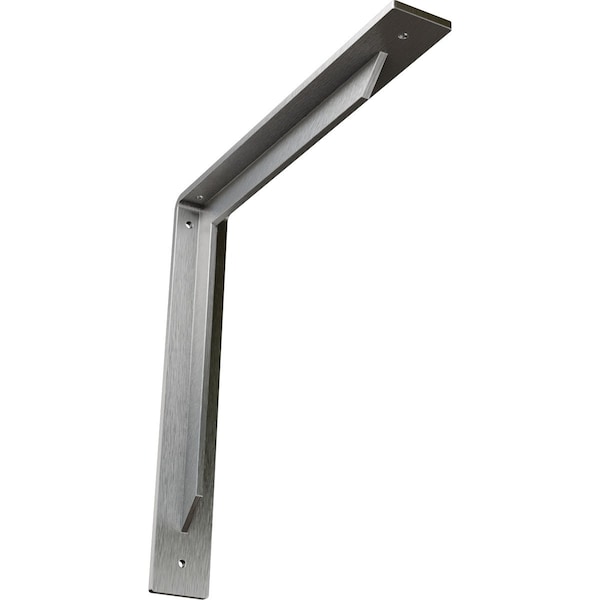 Ekena Millwork Stockport Steel Bracket, Stainless Steel 2"W x 14"D x 14"H BKTM02X14X14STSS - main